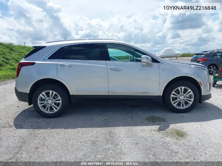 2020 Cadillac Xt5 Fwd Luxury VIN: 1GYKNAR49LZ216848 Lot: 40476641