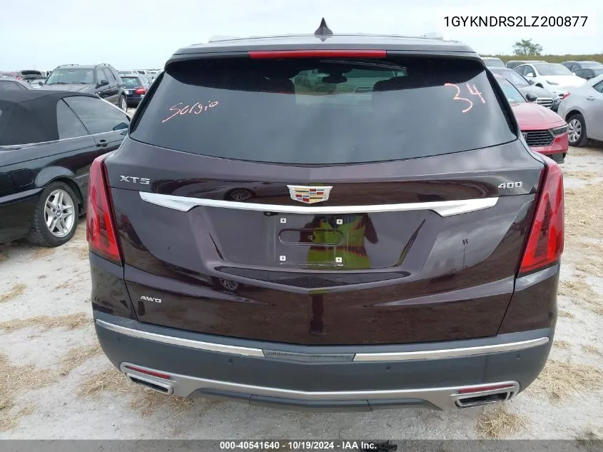 2020 Cadillac Xt5 Premium Luxury VIN: 1GYKNDRS2LZ200877 Lot: 40541640