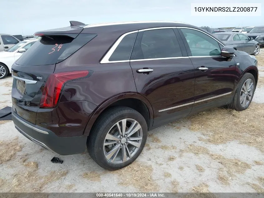 2020 Cadillac Xt5 Premium Luxury VIN: 1GYKNDRS2LZ200877 Lot: 40541640