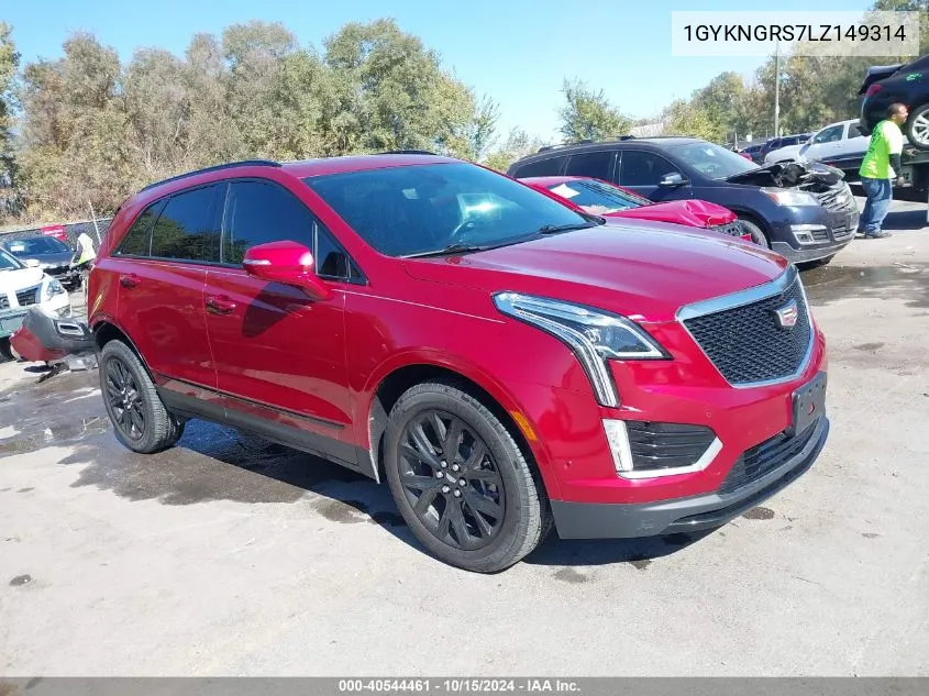 2020 Cadillac Xt5 Awd Sport VIN: 1GYKNGRS7LZ149314 Lot: 40544461