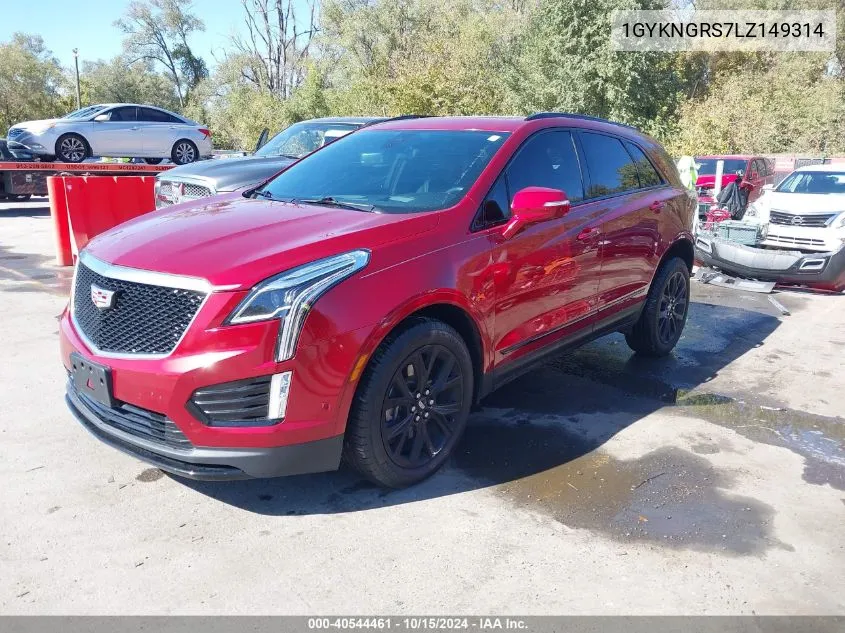 2020 Cadillac Xt5 Awd Sport VIN: 1GYKNGRS7LZ149314 Lot: 40544461