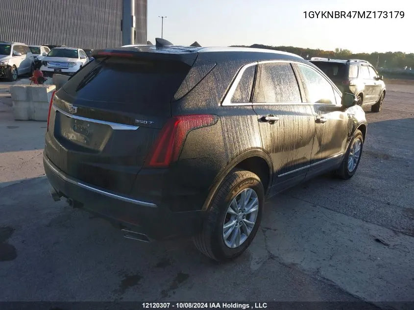 2021 Cadillac Xt5 Luxury VIN: 1GYKNBR47MZ173179 Lot: 12120307