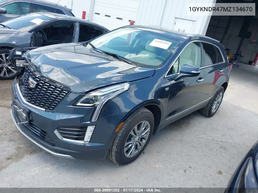 2021 Cadillac Xt5 Awd Premium Luxury VIN: 1GYKNDR47MZ134670 Lot: 39891202