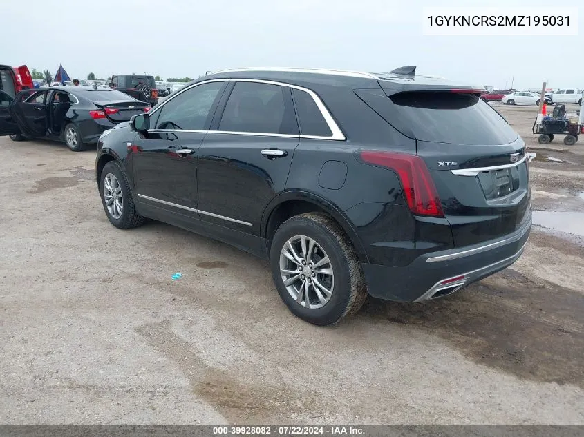 1GYKNCRS2MZ195031 2021 Cadillac Xt5 Fwd Premium Luxury