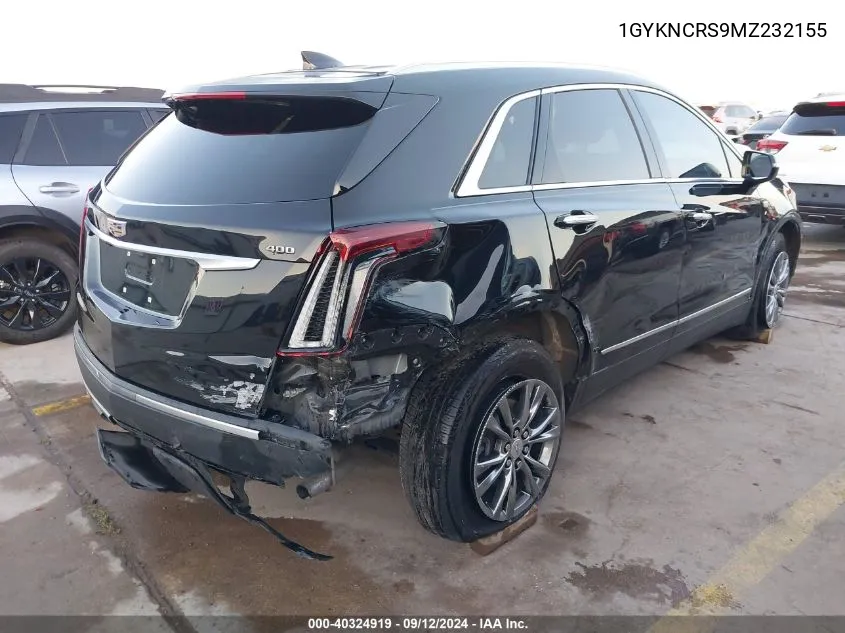 1GYKNCRS9MZ232155 2021 Cadillac Xt5 Fwd Premium Luxury