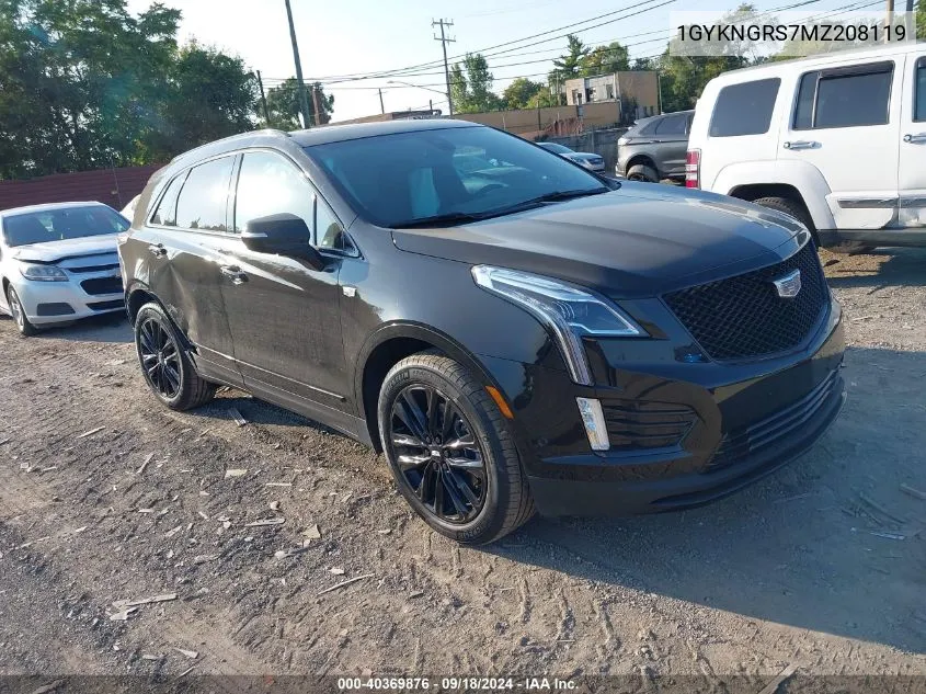 2021 Cadillac Xt5 Awd Sport VIN: 1GYKNGRS7MZ208119 Lot: 40369876