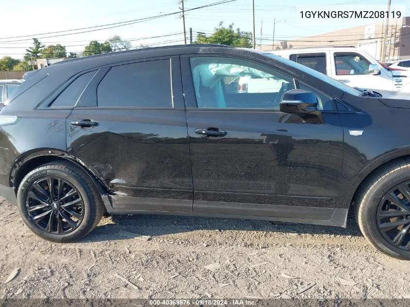 2021 Cadillac Xt5 Awd Sport VIN: 1GYKNGRS7MZ208119 Lot: 40369876