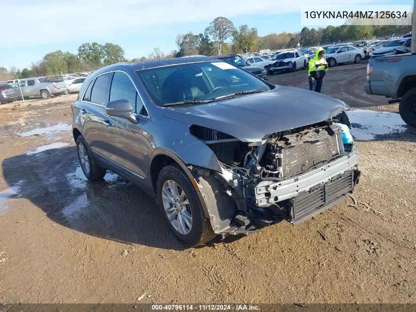 2021 Cadillac Xt5 Fwd Luxury VIN: 1GYKNAR44MZ125634 Lot: 40796114