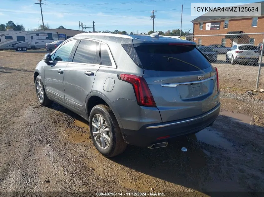 2021 Cadillac Xt5 Fwd Luxury VIN: 1GYKNAR44MZ125634 Lot: 40796114