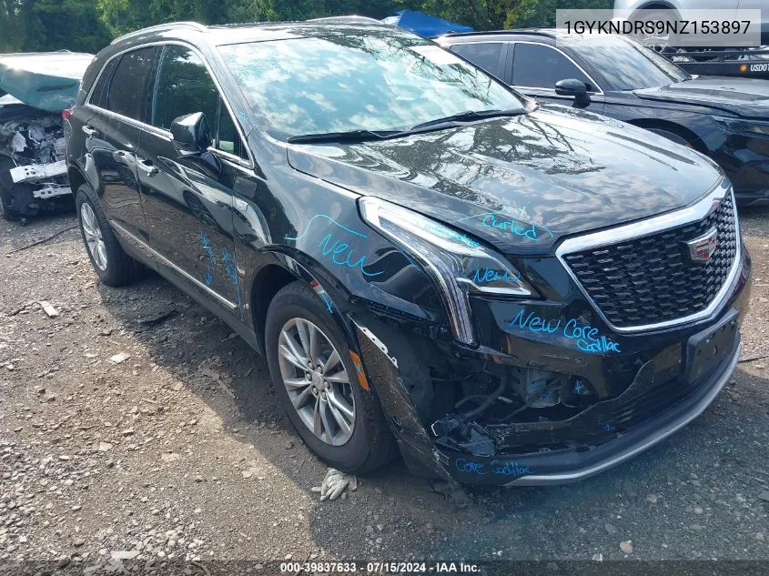 2022 Cadillac Xt5 Awd Premium Luxury VIN: 1GYKNDRS9NZ153897 Lot: 39837633