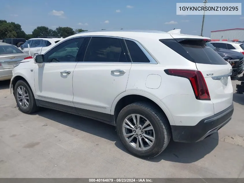 2022 Cadillac Xt5 Fwd Premium Luxury VIN: 1GYKNCRS0NZ109295 Lot: 40164879