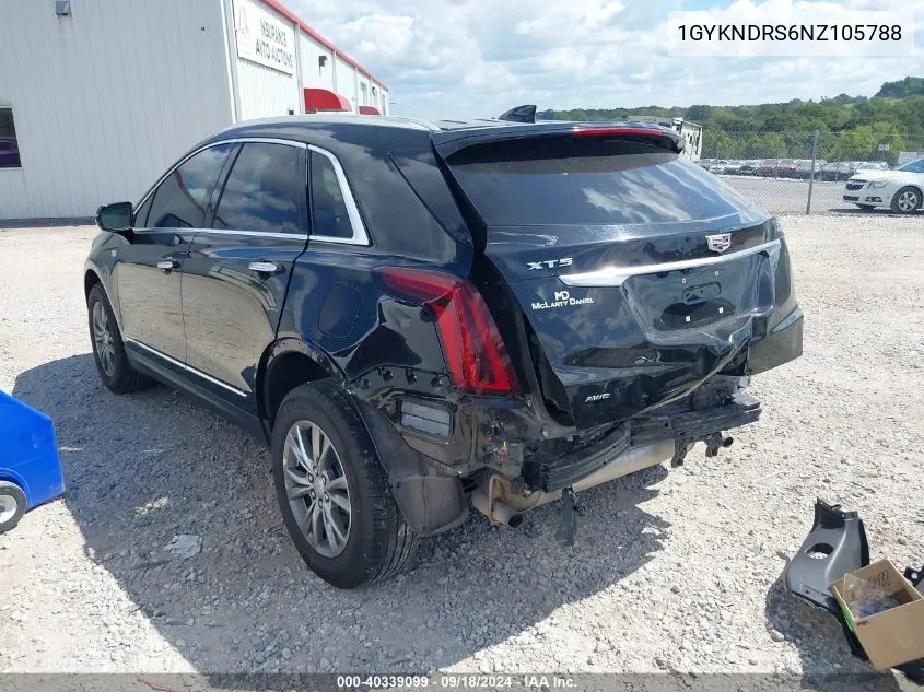 2022 Cadillac Xt5 Awd Premium Luxury VIN: 1GYKNDRS6NZ105788 Lot: 40339099