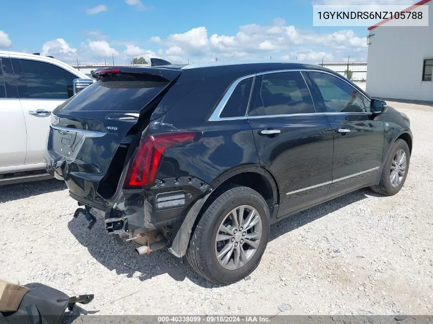 2022 Cadillac Xt5 Awd Premium Luxury VIN: 1GYKNDRS6NZ105788 Lot: 40339099