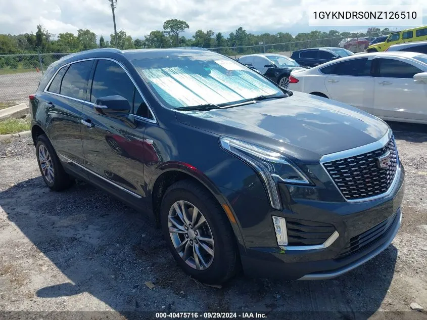 1GYKNDRS0NZ126510 2022 Cadillac Xt5 Awd Premium Luxury