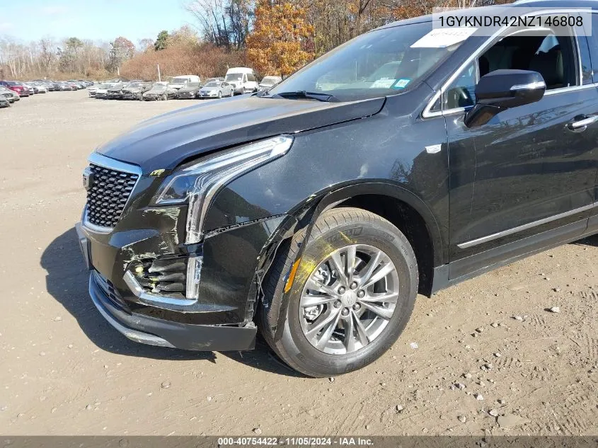 2022 Cadillac Xt5 Awd Premium Luxury VIN: 1GYKNDR42NZ146808 Lot: 40754422