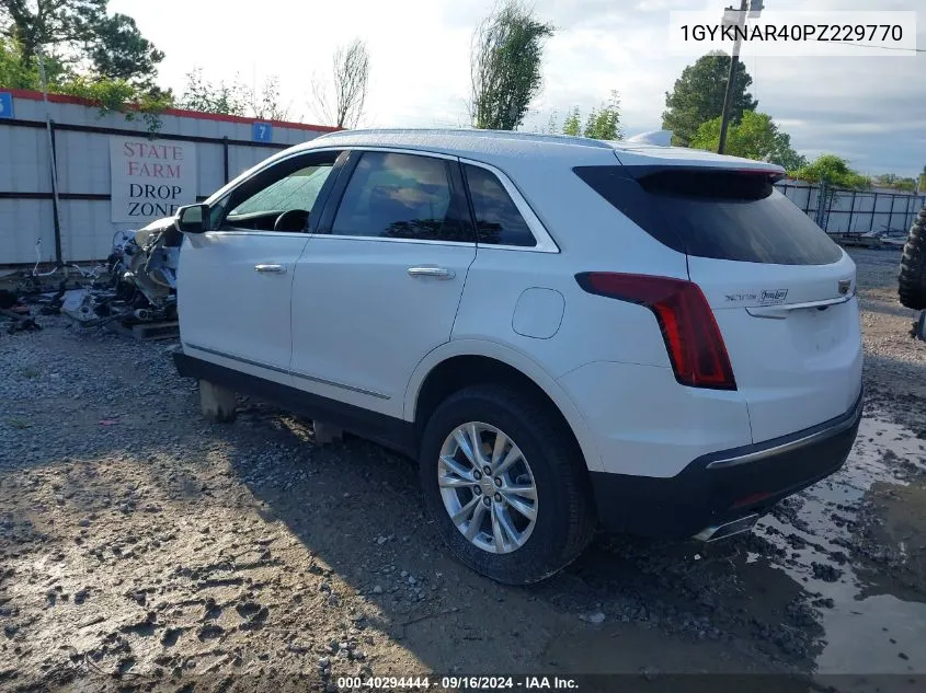 2023 Cadillac Xt5 Fwd Luxury VIN: 1GYKNAR40PZ229770 Lot: 40294444