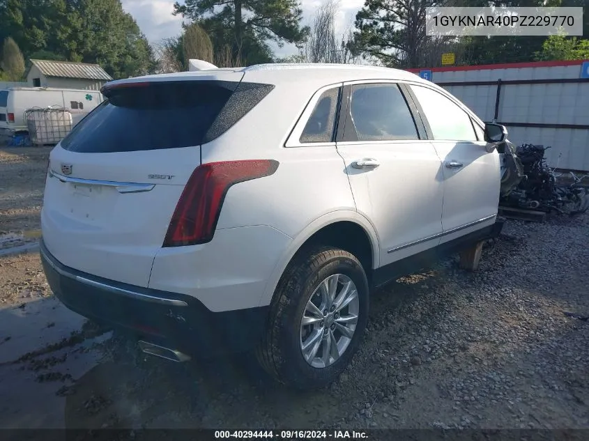 2023 Cadillac Xt5 Fwd Luxury VIN: 1GYKNAR40PZ229770 Lot: 40294444