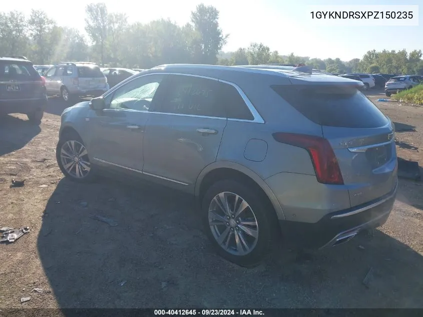 1GYKNDRSXPZ150235 2023 Cadillac Xt5 Premium Luxury