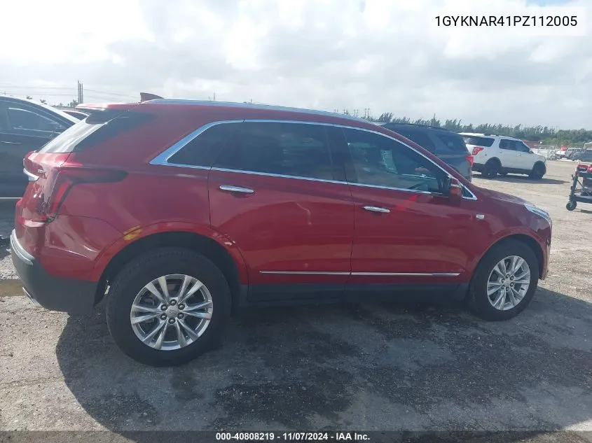 2023 Cadillac Xt5 Fwd Luxury VIN: 1GYKNAR41PZ112005 Lot: 40808219