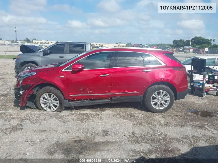 2023 Cadillac Xt5 Fwd Luxury VIN: 1GYKNAR41PZ112005 Lot: 40808219