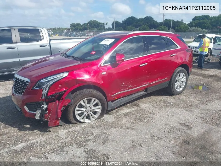 2023 Cadillac Xt5 Fwd Luxury VIN: 1GYKNAR41PZ112005 Lot: 40808219