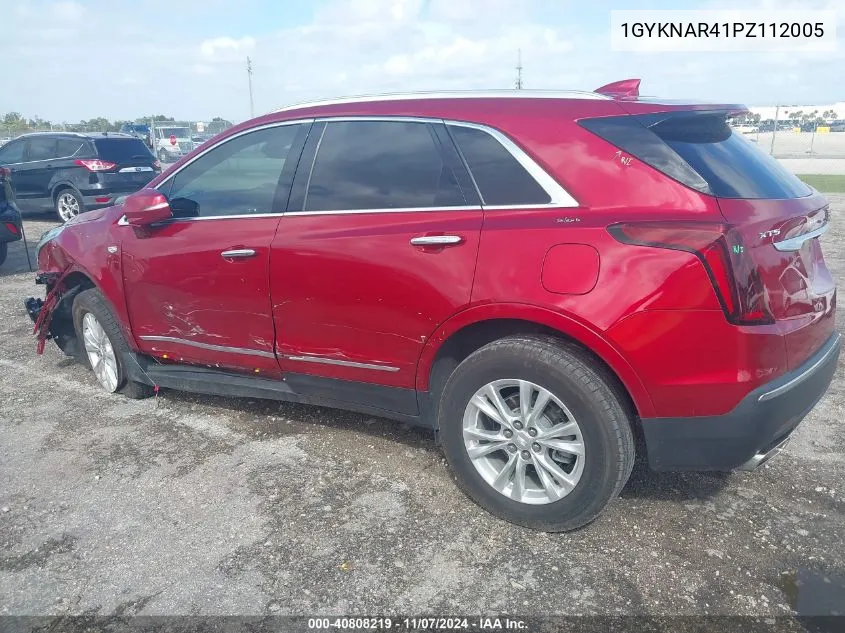 2023 Cadillac Xt5 Fwd Luxury VIN: 1GYKNAR41PZ112005 Lot: 40808219