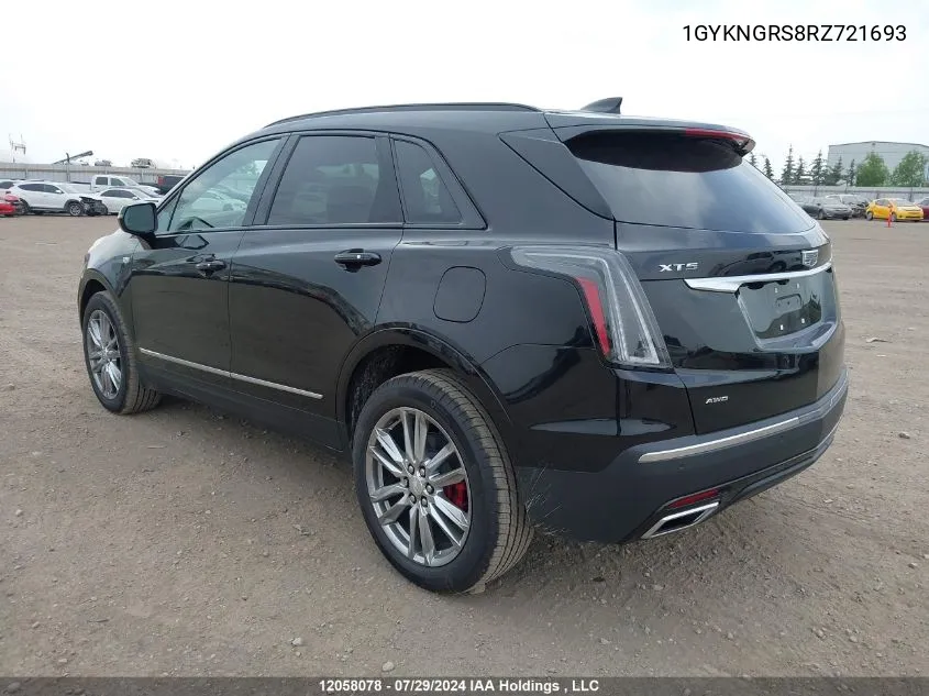 2024 Cadillac Xt5 VIN: 1GYKNGRS8RZ721693 Lot: 12058078