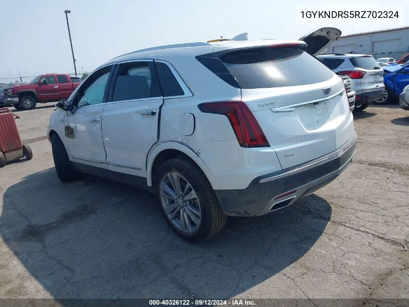 2024 Cadillac Xt5 Premium Luxury VIN: 1GYKNDRS5RZ702324 Lot: 40326122