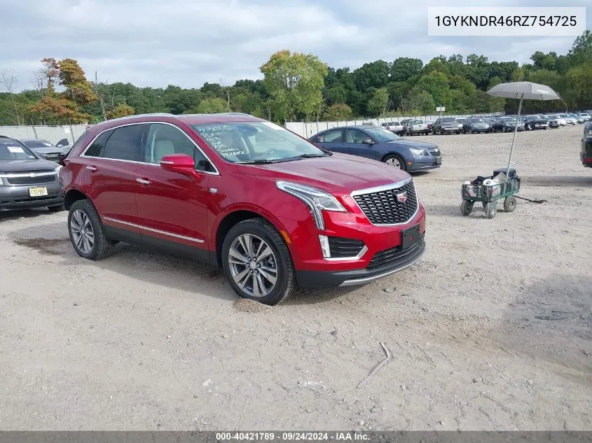 2024 Cadillac Xt5 Awd Premium Luxury VIN: 1GYKNDR46RZ754725 Lot: 40421789