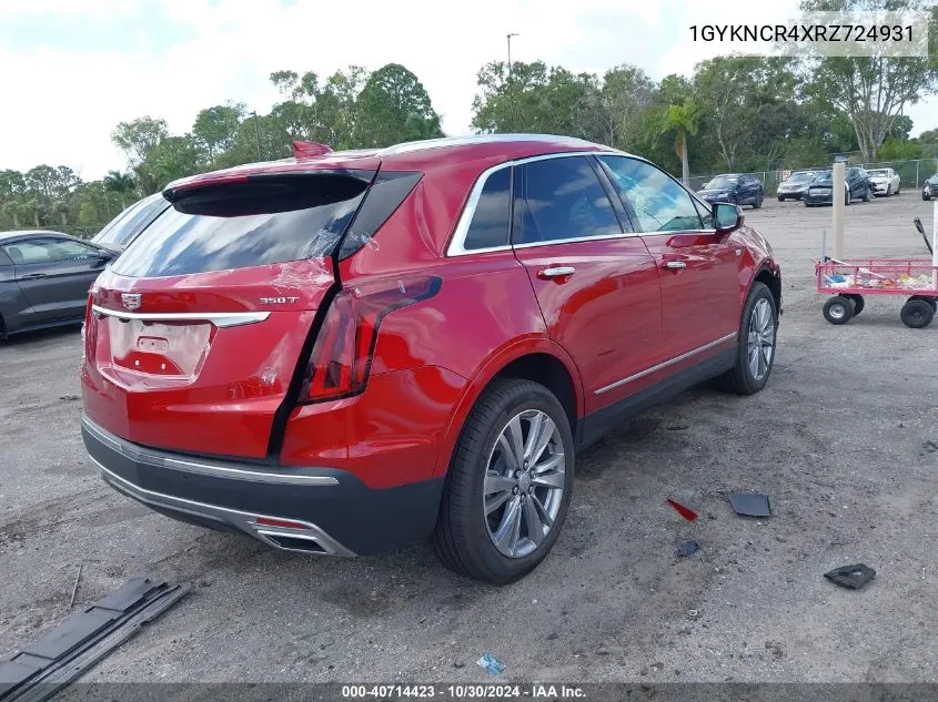 2024 Cadillac Xt5 Fwd Premium Luxury VIN: 1GYKNCR4XRZ724931 Lot: 40714423