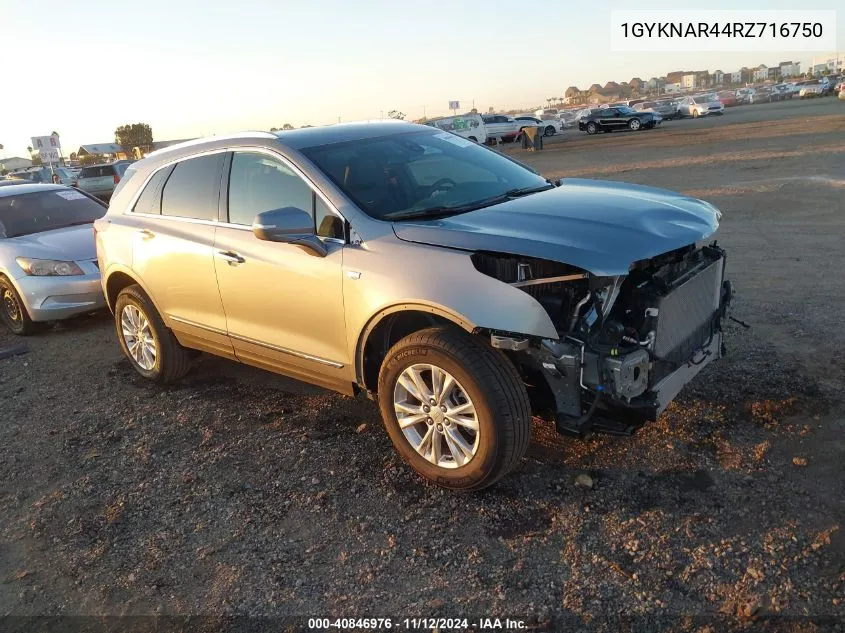 2024 Cadillac Xt5 Fwd Luxury VIN: 1GYKNAR44RZ716750 Lot: 40846976