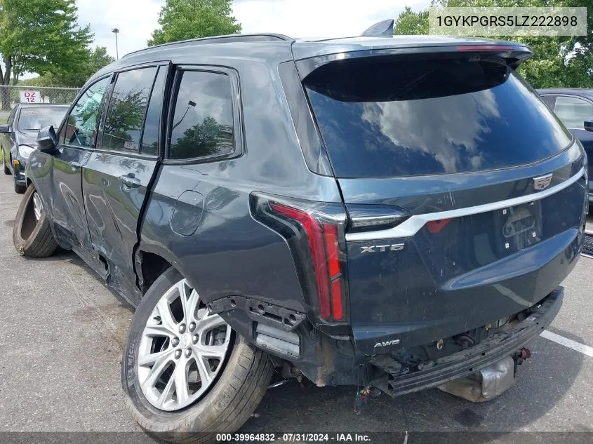 1GYKPGRS5LZ222898 2020 Cadillac Xt6 Awd Sport