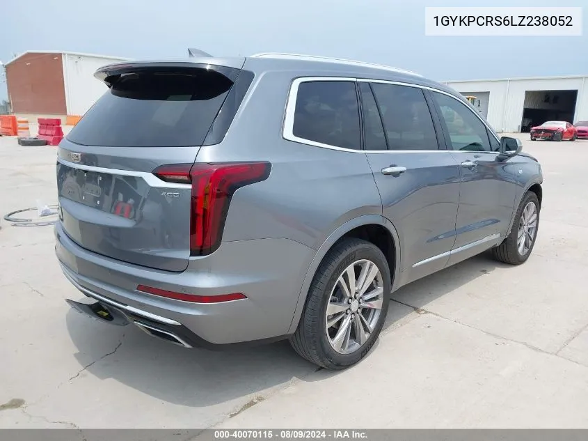 1GYKPCRS6LZ238052 2020 Cadillac Xt6 Fwd Premium Luxury