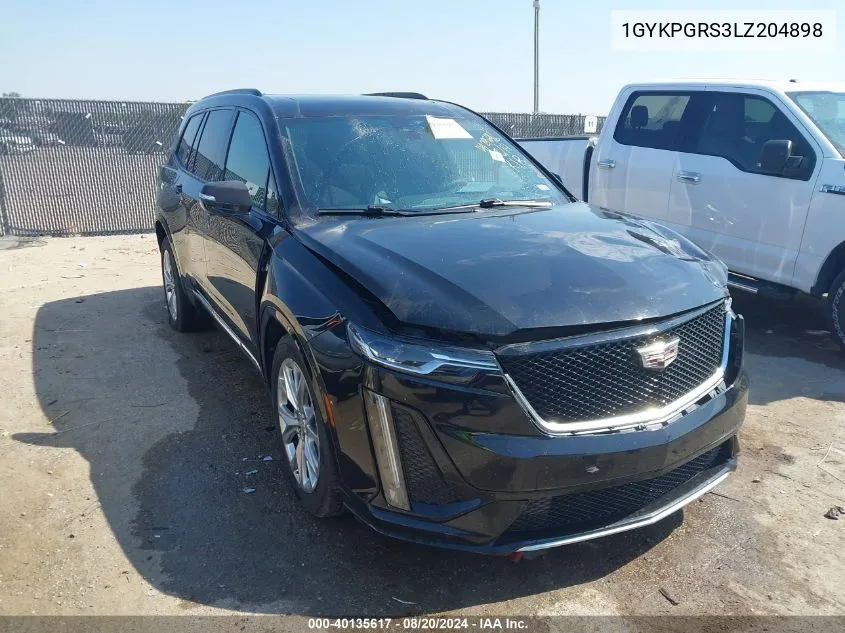 1GYKPGRS3LZ204898 2020 Cadillac Xt6 Sport