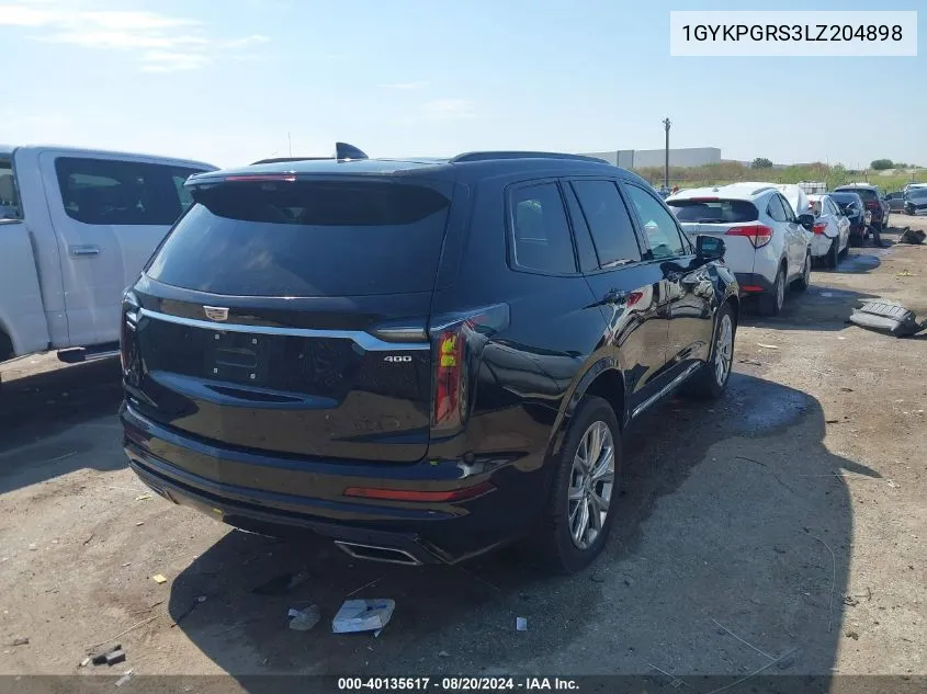 2020 Cadillac Xt6 Sport VIN: 1GYKPGRS3LZ204898 Lot: 40135617