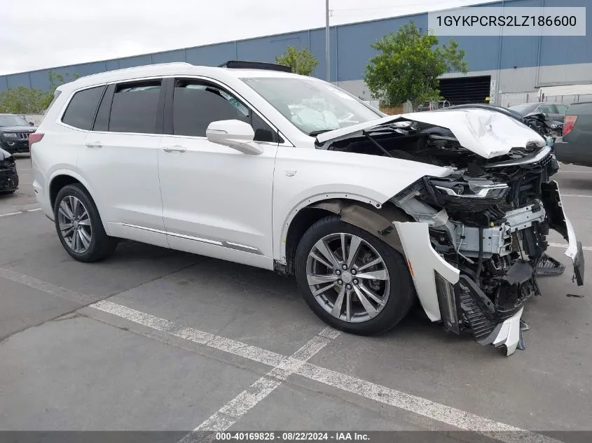 2020 Cadillac Xt6 Fwd Premium Luxury VIN: 1GYKPCRS2LZ186600 Lot: 40169825