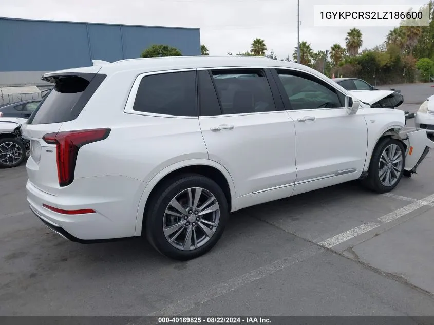 1GYKPCRS2LZ186600 2020 Cadillac Xt6 Fwd Premium Luxury