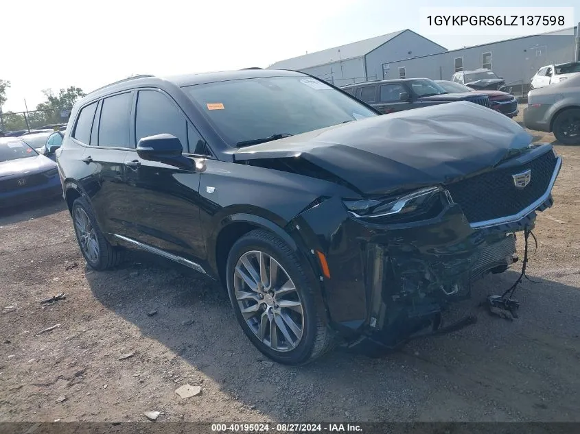 1GYKPGRS6LZ137598 2020 Cadillac Xt6 Awd Sport