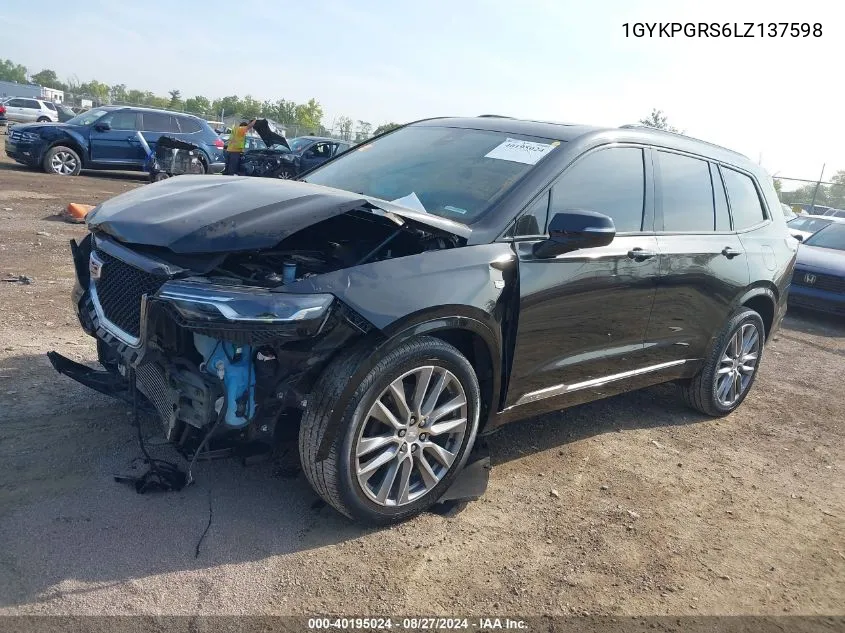 1GYKPGRS6LZ137598 2020 Cadillac Xt6 Awd Sport