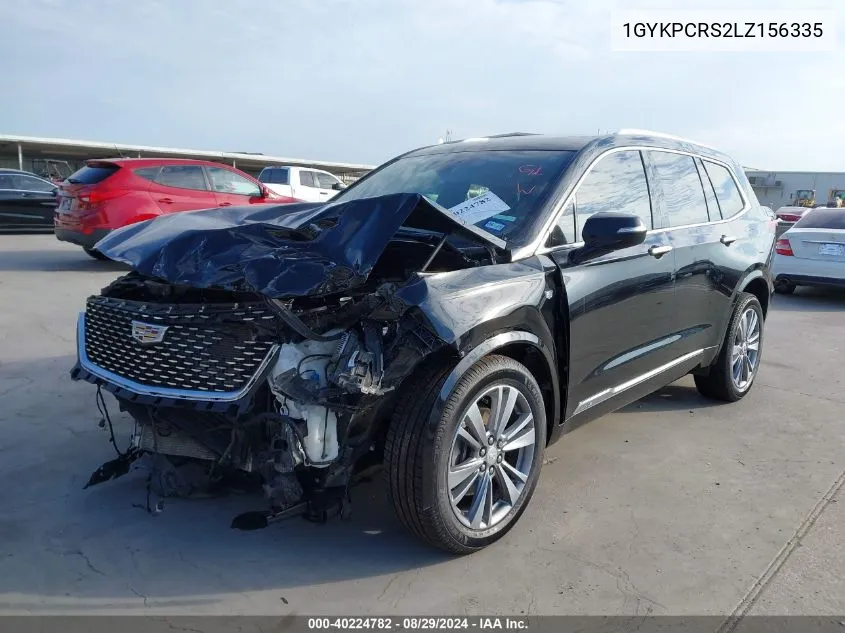 1GYKPCRS2LZ156335 2020 Cadillac Xt6 Fwd Premium Luxury