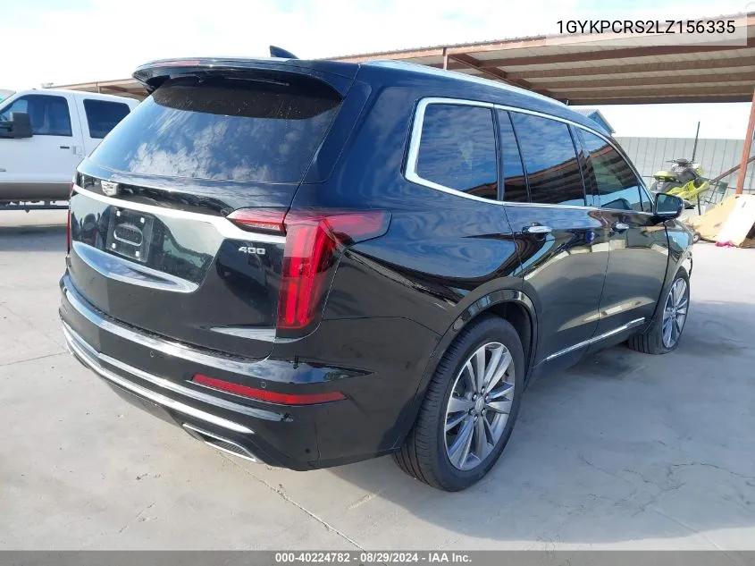 2020 Cadillac Xt6 Fwd Premium Luxury VIN: 1GYKPCRS2LZ156335 Lot: 40224782