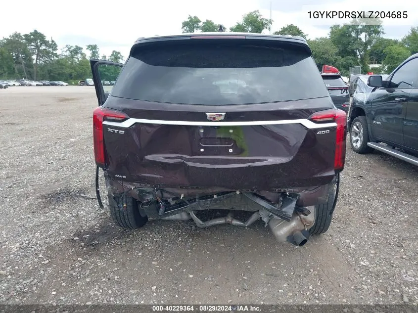 1GYKPDRSXLZ204685 2020 Cadillac Xt6 Awd Premium Luxury