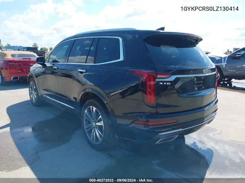 1GYKPCRS0LZ130414 2020 Cadillac Xt6 Fwd Premium Luxury