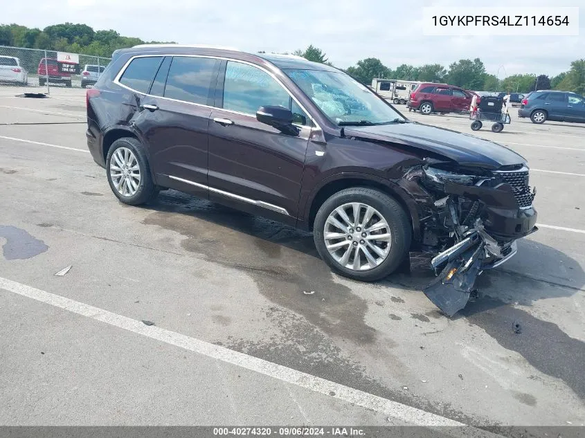 2020 Cadillac Xt6 Awd Premium Luxury VIN: 1GYKPFRS4LZ114654 Lot: 40274320