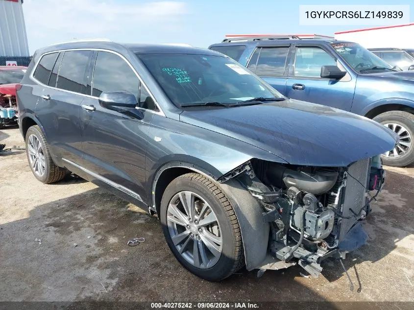 2020 Cadillac Xt6 Fwd Premium Luxury VIN: 1GYKPCRS6LZ149839 Lot: 40275242