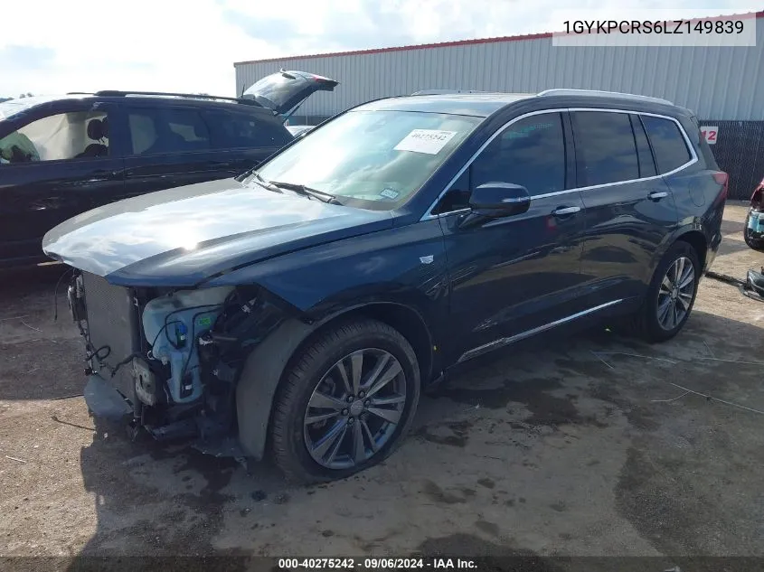 2020 Cadillac Xt6 Fwd Premium Luxury VIN: 1GYKPCRS6LZ149839 Lot: 40275242