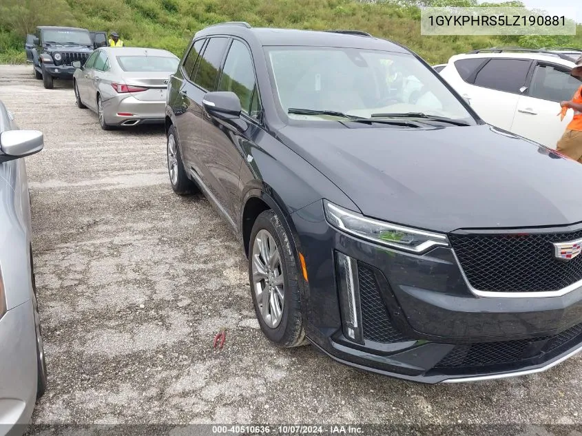 2020 Cadillac Xt6 Awd Sport VIN: 1GYKPHRS5LZ190881 Lot: 40510636