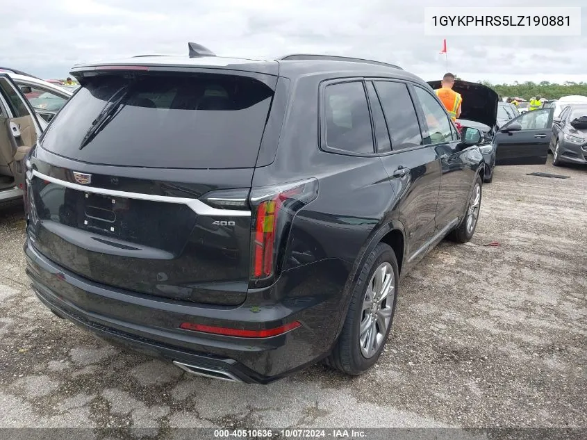 2020 Cadillac Xt6 Awd Sport VIN: 1GYKPHRS5LZ190881 Lot: 40510636