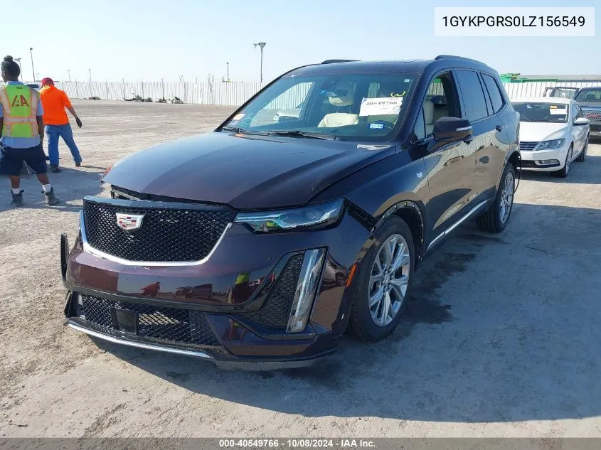 2020 Cadillac Xt6 Awd Sport VIN: 1GYKPGRS0LZ156549 Lot: 40549766