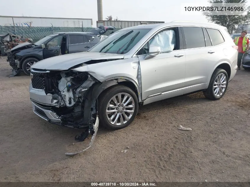 1GYKPDRS7LZ146986 2020 Cadillac Xt6 Awd Premium Luxury